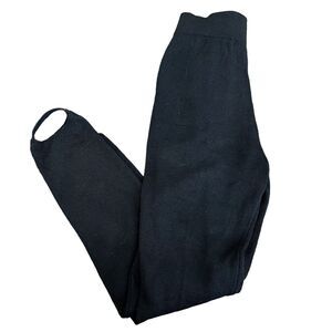 St. John Sportswear Vintage Black Santana Knit Stirrup Pants Sz 4